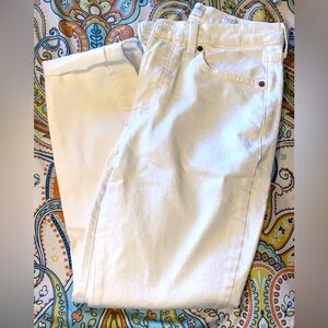Lucky brand white straight leg jeans
